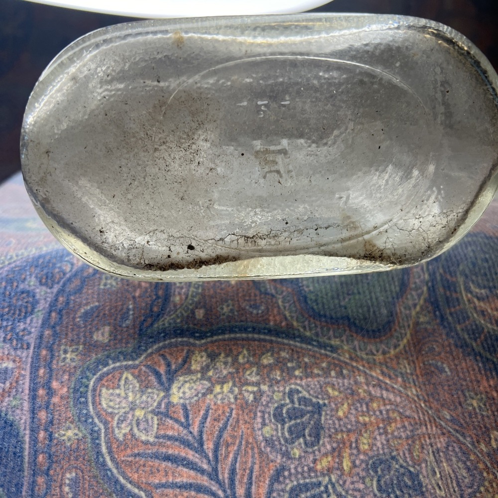 Vintage Hazel Atlas Depression Glass Ribbed Water Bottle No Cap - Picture 5 of 6